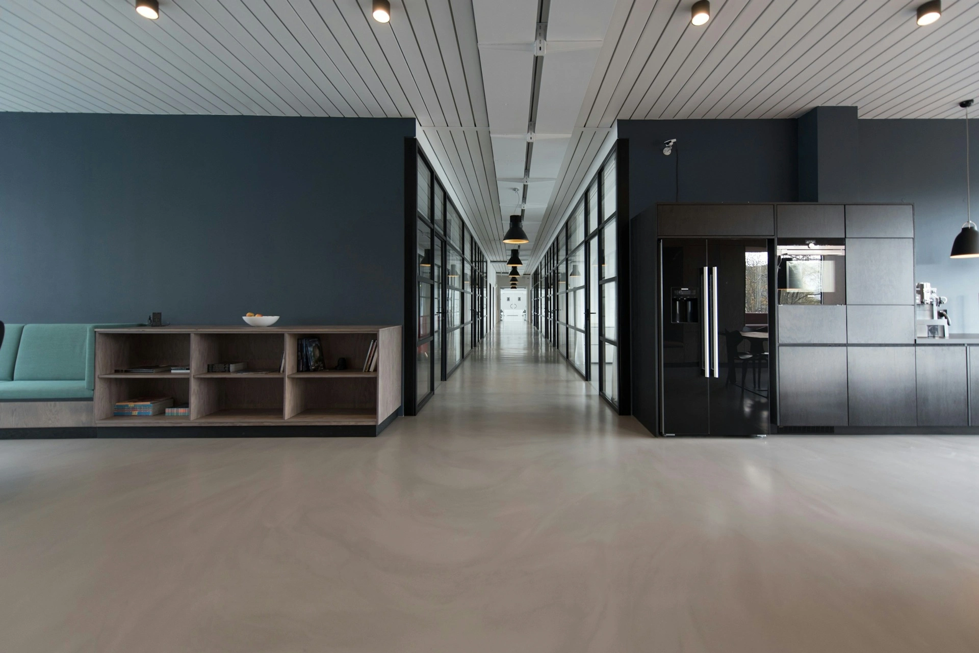 Initcoders agency office and engineering workspace background