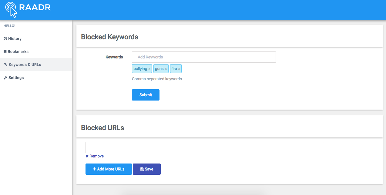 RAADR - Online Peace of Mind